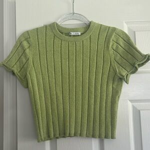 Zara Green Crop Top